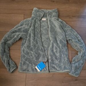 Columbia Women's Soft Gray Teddy Jacket